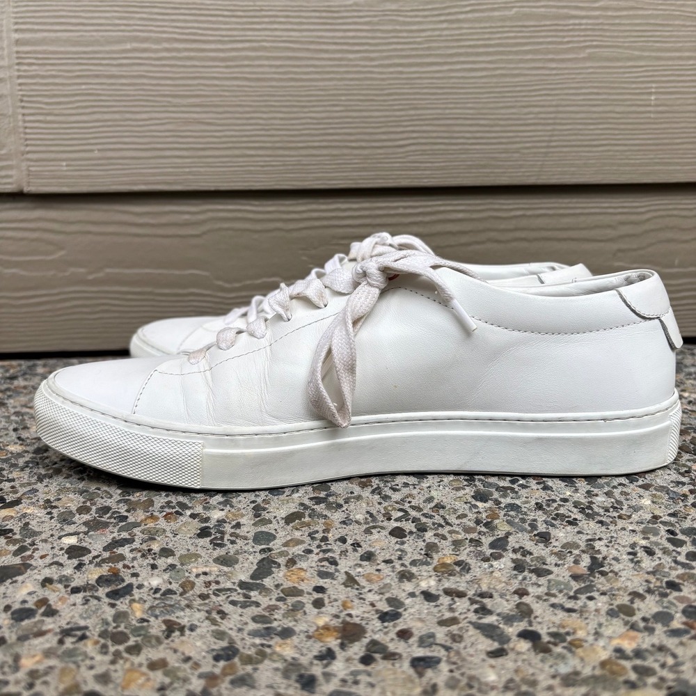 Good Man Brand Edge Sneaker White Leather Low Top Mens 10 Made in Italy - Picture 4 of 10